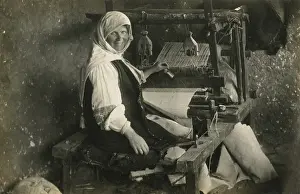 Bitola: Macedonia - Woman working at a loom