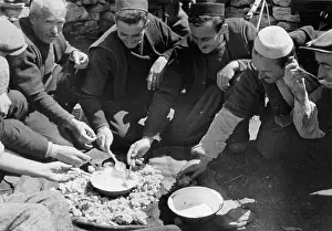 Macedonians: Macedonians during a meal