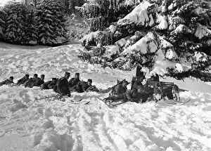 Dolomite: Machine gun division in Tirol, 1916