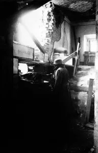 Blockade: Machine gun nest at Peterhof, 1942
