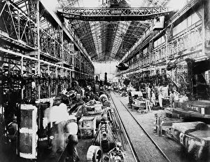 Mechanization: Machine shops of the Mitsubishi plant, Kobe, ?