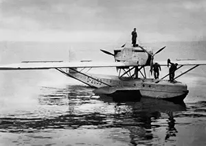 Bodensee: Machine of Wolfgang von Gronau on the Bodensee, 1932