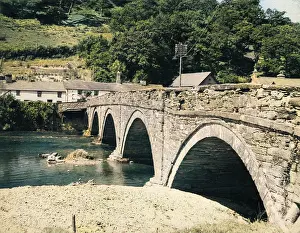 Atcolourisedpic: MACHYNLLETH BRIDGE