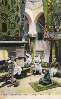 Valee: Madame Delfau's school of carpet making - Algiers, Algeria