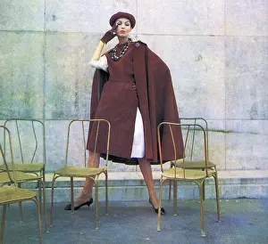 Gres: Madame Gres cape and dress, 1961