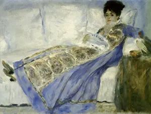 Madame Monet on a Sofa, by Renoir