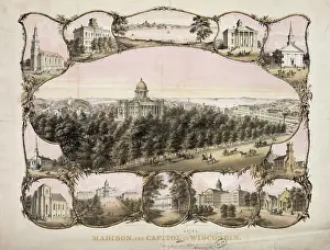 C1864: Madison, the capitol of Wisconsin
