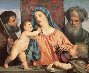 Zacharias: Madonna of the Cherries, by Titian