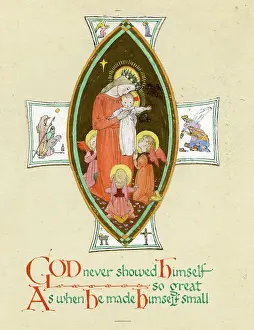 Showed: Madonna and Child with three Angels