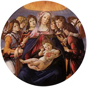 Botticelli: Madonna and Child with Angels, by Botticelli