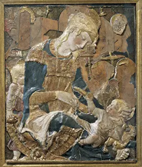 Bargello: Madonna and Child, attributed to Donatello