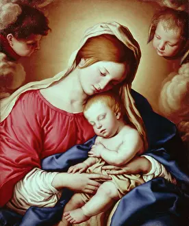 Sassoferrato: Madonna and Child with Cherubs