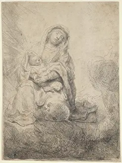 Harmensz: Madonna and child on clouds