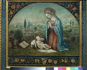 Pomegranates: Madonna and Child before a Distant Town