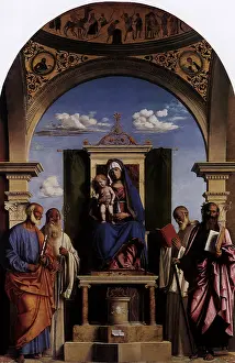 Enthroned: Madonna and Child Enthroned with Saints