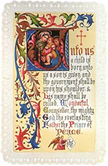 Historicism: Madonna and Child illuminated page