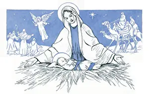 Burchell: Madonna and Child ? with nativity scenes