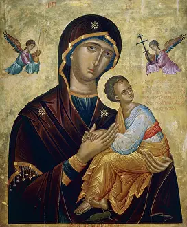 Candia: Madonna and Child, painted panel