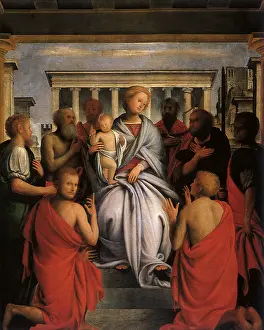 1525: Madonna and Child with Eight Saints