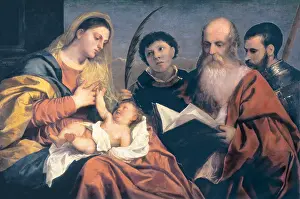 Vecello: Madonna with Child and Saints, by Titian