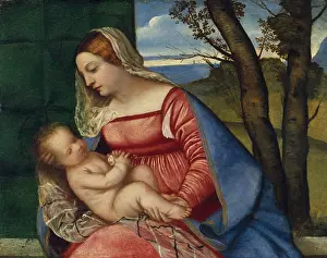 Halos: Madonna and Child, by Titian