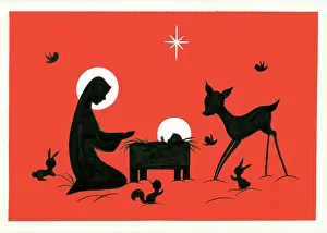 Adair: Madonna and Child - two-colour design