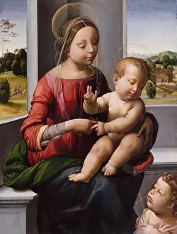 Halos: MADONNA AND CHILD WITH THE YOUNG ST. JOHN THE BAPTIST