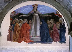1470s: Madonna della Misericordia protecting... Vespucci family