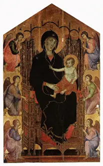 1280s: Madonna Enthroned, by Duccio