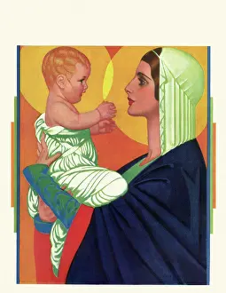 Swaddling: Madonna Lifts Child