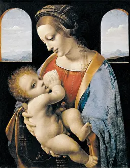 Litta: Madonna Litta, Leonardo da Vinci (attributed)