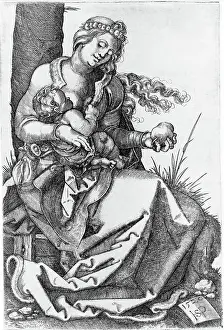 Beham: Madonna With The Pear, by Hans Sebald Beham, ?