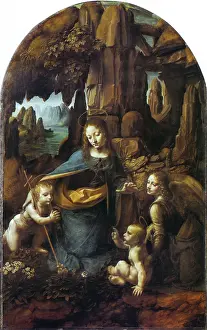 1504: Madonna of the Rocks, by Leonardo da Vinci