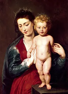 2861577: Madonna with standing child, by Rubens