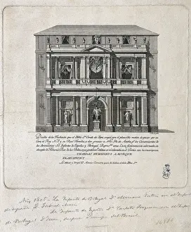 Borbon: Madrid (1805). Facad eproject for the Palace