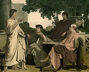 Augustan: Maecenas with Virgil, Horace and Varius