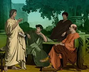 Aeneid: Maecenas with Virgil, Horace and Varius