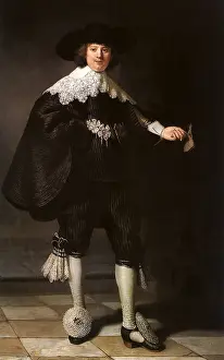 1634: Maerten Soolmans, by Rembrandt