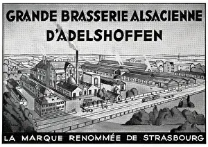 Brewing: Magazine Advertisement for Adelshoffen brewery