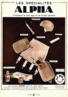 Alpha: Magazine Advertisement for Alpha rubber products