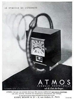 Clocks: Magazine Advertisement for Atmos clocks