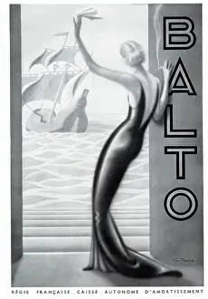 Handkerchief: Magazine Advertisement for Balto cigarettes