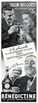 Magazine Advertisement for Benedictine liqueur