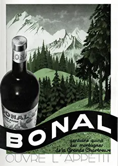 Chartreuse: Magazine Advertisement for Bonal aperitif