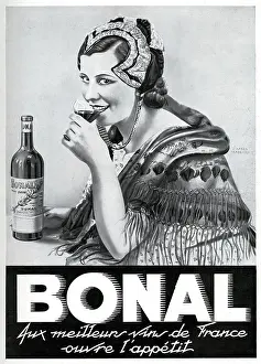 Wines: Magazine Advertisement for Bonal aperitif wines