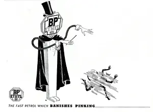 Magician: Magazine Advertisement for BP Ethyl petrol
