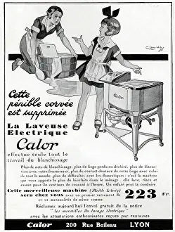 Chores: Magazine Advertisement for Calor washing machines