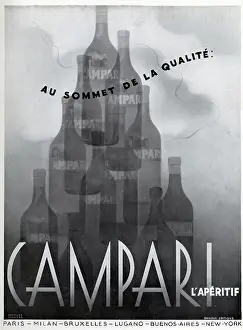 Aperitif: Magazine Advertisement for Campari aperitif