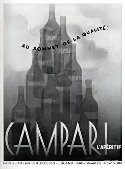 Aperitif: Magazine Advertisement for Campari aperitif