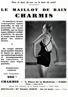 Modelling: Magazine Advertisement for Charmis swimsuit